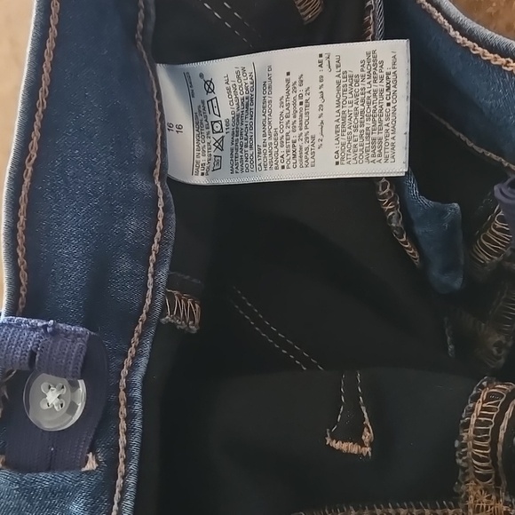 Old navy size 16 blue jeans denim girls adjustable waist ballerina style - Picture 12 of 16